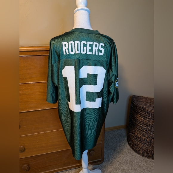 Team Apparel Green Bay Packers Jersey Rodgers #12 Mens XL - Picture 6 of 9